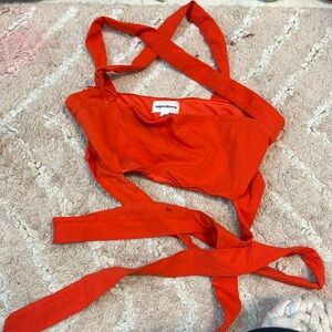 Orange super down top